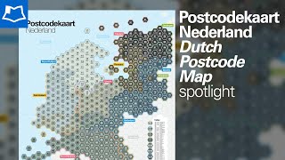 Dutch Postcode Map by Studio Legenda  Postcodekaart Nederland [upl. by Aicened]