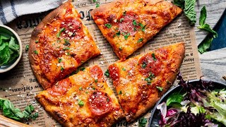 15Minute Naan Flatbread Pizza Recipe [upl. by Geesey]