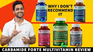 Carbamide forte multivitamin review  with probiotics and ashwagandha  sports multivitamin [upl. by Yerak]