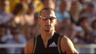 400m  Jeremy Wariner  4350  Stockholm 2007 [upl. by Lira]