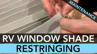 How To Restring An RV Window Shade  StepByStep Process [upl. by Ozzie]