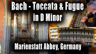 Bach  Toccata amp Fugue in D Minor  Spectacular Rieger Organ Marienstatt Abbey Germany [upl. by Wendall]