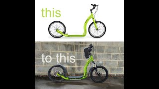 Yedoo Dragstr Scooter Off Road EV Conversion [upl. by Greenman]