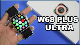 Unboxing W68 Ultra IWO Watch Ultra Max  Biggest Display Apple Watch Ultra Replica [upl. by Peri]