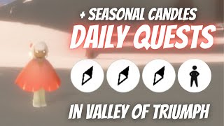 Todays Daily Quests in Valley of Triumph  Sky Children of the Light [upl. by Kuska]