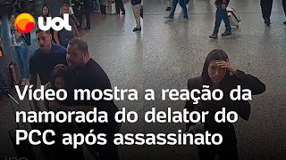 Delator do PCC morto novo vídeo mostra reação da namorada de Vinícius Gritzbach após assassinato [upl. by Earized]