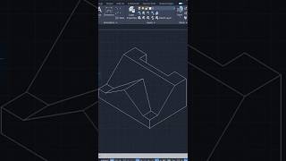 Create Isometric Drawings in AutoCAD 🖥️  Quick Tutorials shorts trending drawing [upl. by Shuma]