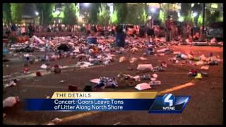 Kenny Chesney tailgaters trash North Shore [upl. by Nordine]