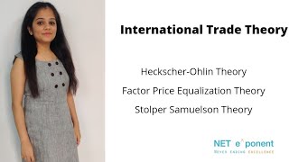 Theories of International Trade HeckscherOhlin Theory Factor Price EqualizationStolper Samuelson [upl. by Enelhtak]