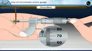 Use of micrometer screw gauge  class 11 Physics Practical [upl. by Potash680]