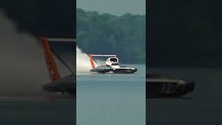 The U8 Miss TriCities H1Unlimited hydroplane flies across Guntersville Lake shorts [upl. by Myca]