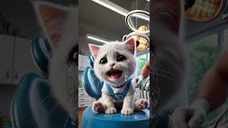 Cat With Cavities 🙀 kitten cat cute aicat [upl. by Dagley726]