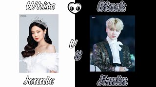 Jimin vs Jennie  black 🖤 amp white 🤍  AG405 [upl. by Delmor]