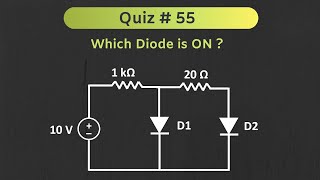 Diode Circuit Solved Problem  Quiz  55 [upl. by Sabanrab]