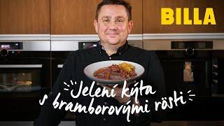 Jelení kýta s rozinkovou omáčkou a bramborovými rösti [upl. by Kinney]