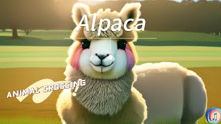 关于Alpaca羊驼的英文儿歌 英语儿歌 儿童歌曲 A字母 Childrens Songs About Alpaca ANIMAL CROSSING [upl. by Ahseyd427]