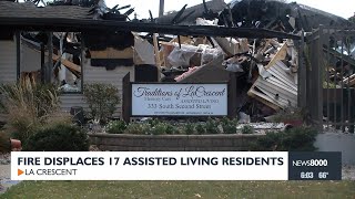 Fire Displaces 17 Assisted Living Residents La Crescent Minnesota [upl. by Arahat]