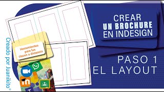 Creando un brochure en formato díptico y tríptico en InDesign el layout vacío [upl. by Wilbert]