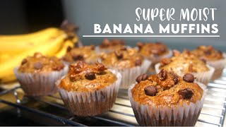 How to Achieve Super Moist BANANA MUFFINS  Tips amp Techniques [upl. by Miah]