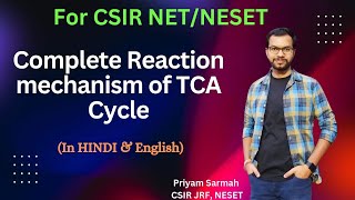 Complete Reaction mechanism of TCA cycle for CSIR NET JRFUNIVERSITY OF LIFESCIENCES csirnet jrf [upl. by Muncey]