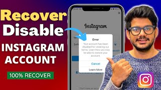 Instagram Account Disabled how to get back  How to Recover Disabled Instagram Account Reactivate [upl. by Sophronia]