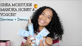 SHEA MOISTURE MANUKA HONEY amp YOGURT Review  Demo [upl. by Parhe]