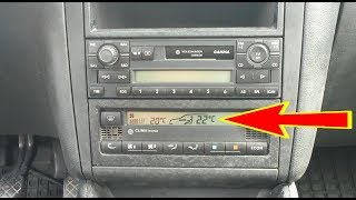 How to change temperature units from Fahrenheit to Celsius degrees VW Golf Mk4 Passat Bora Jetta [upl. by Akiemahs]