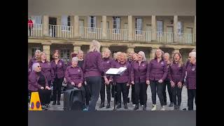 Uttoxeters Heath Chorus singing at The Piece Hall in Halifax [upl. by Gowon]