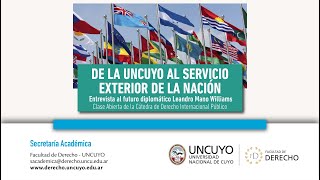 De la UNCUYO al Servicio Exterior de la Nación [upl. by Disharoon]