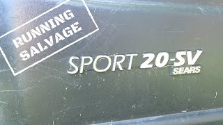 Sears Sport 20SV Cargo Rack Running Salvage Restoration Makeover [upl. by Avra]