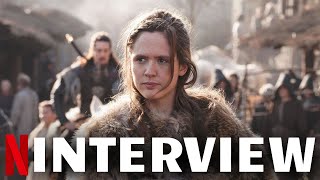 THE LAST KINGDOM Season 5 Cast Reveals Her Audition Story  Behind The Scenes Talk With Emily Cox [upl. by Ybbil]