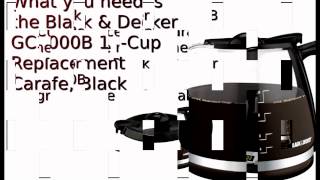 Black and Decker DLX1050B Replacement Carafe [upl. by Gnud]