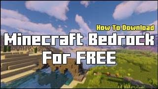 how to download minecraft bedrock pc free [upl. by Ahsatak]