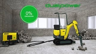 Wacker Neuson 803 dual power  Emissionfree work  Emissionsfreies Arbeiten [upl. by Ariayek]