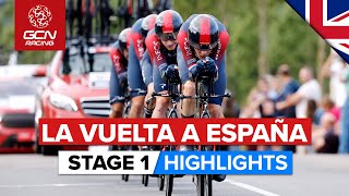 Battle For Red Starts With Team Time Trial  Vuelta A España 2022 Stage 1 Highlights [upl. by Olsson557]