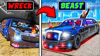 I Upgraded ABANDONED Presidential Limo into ULTIMATE BEAST GTA 5 [upl. by Eugine]