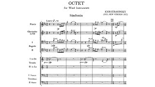 Stravinsky Octet for Wind Instruments K041 [upl. by Lokkin]