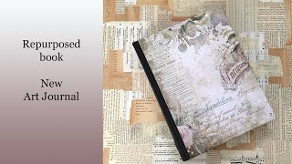 How to repurpose a novel into an Art Journal [upl. by Smitty]