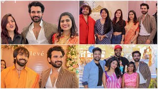 Star Studded Celebrities entrys at Akhil Sarthak Ventures into Eleve salon Opening In Madhapur [upl. by Rendrag]