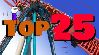 The Top 25 BEST COASTERS in the US 2024 [upl. by Kcaj880]