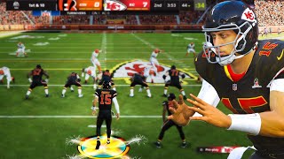 Black KC Chiefs Uniforms AFC Championship MOD  Madden 22 Gameplay Mod Chiefs vs Bengals [upl. by Buff]