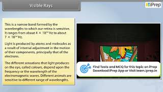 Visible Rays  Electromagnetic Waves  Physics  Class 12th  iPrep [upl. by Akerehs]