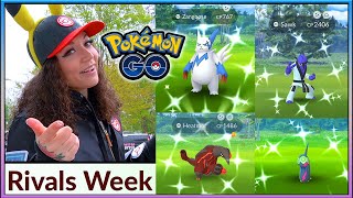 GET THESE SHINY REGIONALS RIVALS WEEK POKÉMON GO [upl. by Jaquelyn]