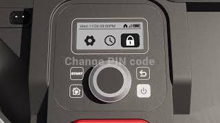 WORX Landroid Vision 9 LCD setting instruction [upl. by Am]