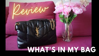 Saint Laurent Bag Review  YSL Puffer Medium  Whats in my Bag  Winter fashion [upl. by Alegnaoj136]