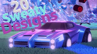 20 SWEATY Dominus Designs In Rocket League [upl. by Theta]