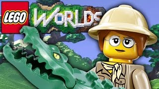 Krokodille Surfing  Lego Worlds [upl. by Kitrak]