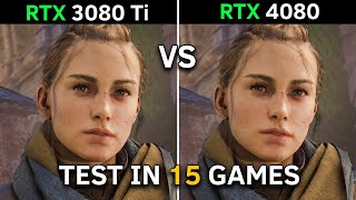 RTX 3080 Ti vs RTX 4080  Test In 15 Latest Games [upl. by Afatsuom]