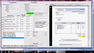 Met Excel facturen maken  Make invoices with Excel [upl. by Yffub]