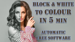 AutoColorize Black amp White Photos with FREE software [upl. by Anhej827]